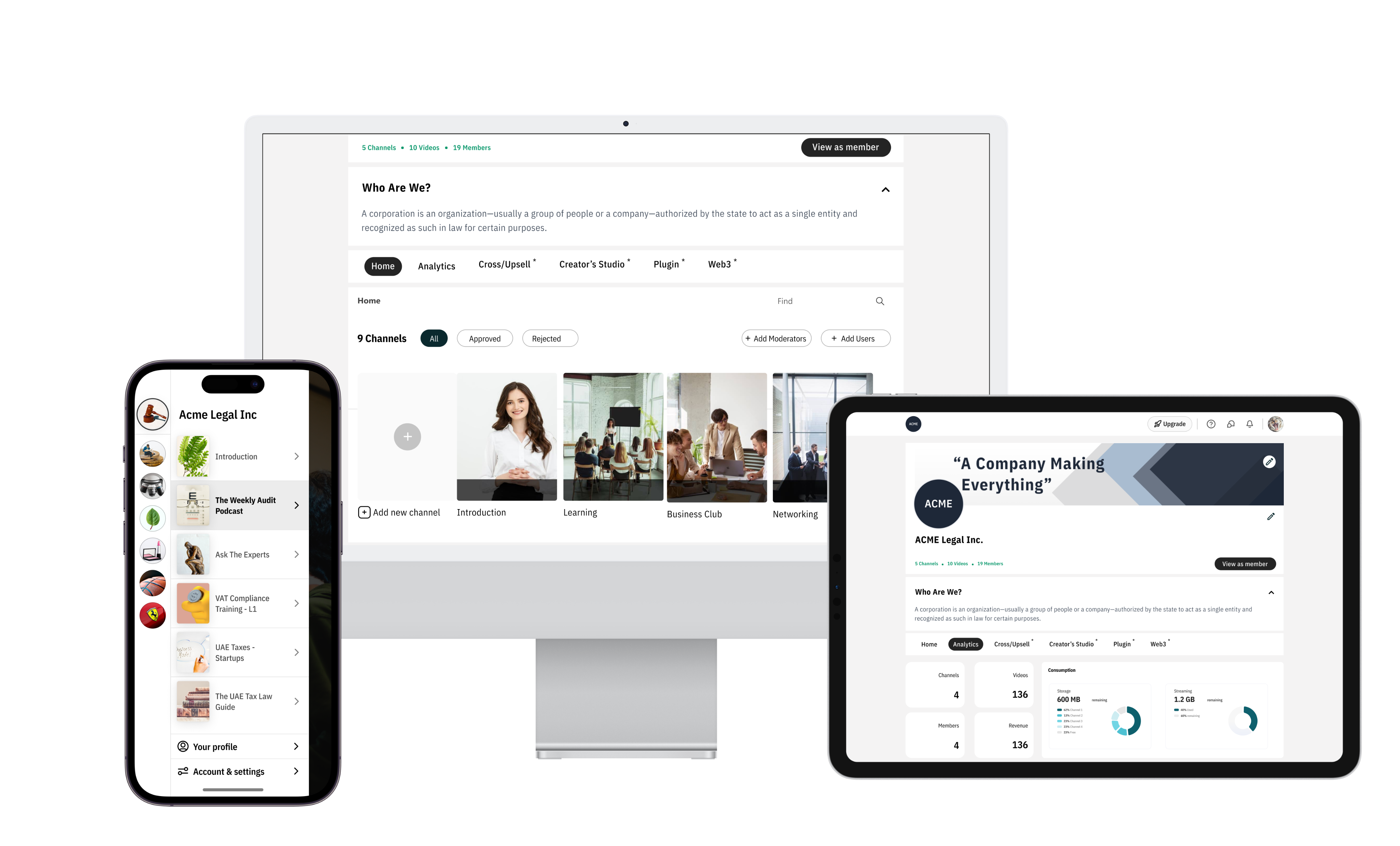 VeeHive.ai — mobile feed, creator dashboard, and moderation workflows