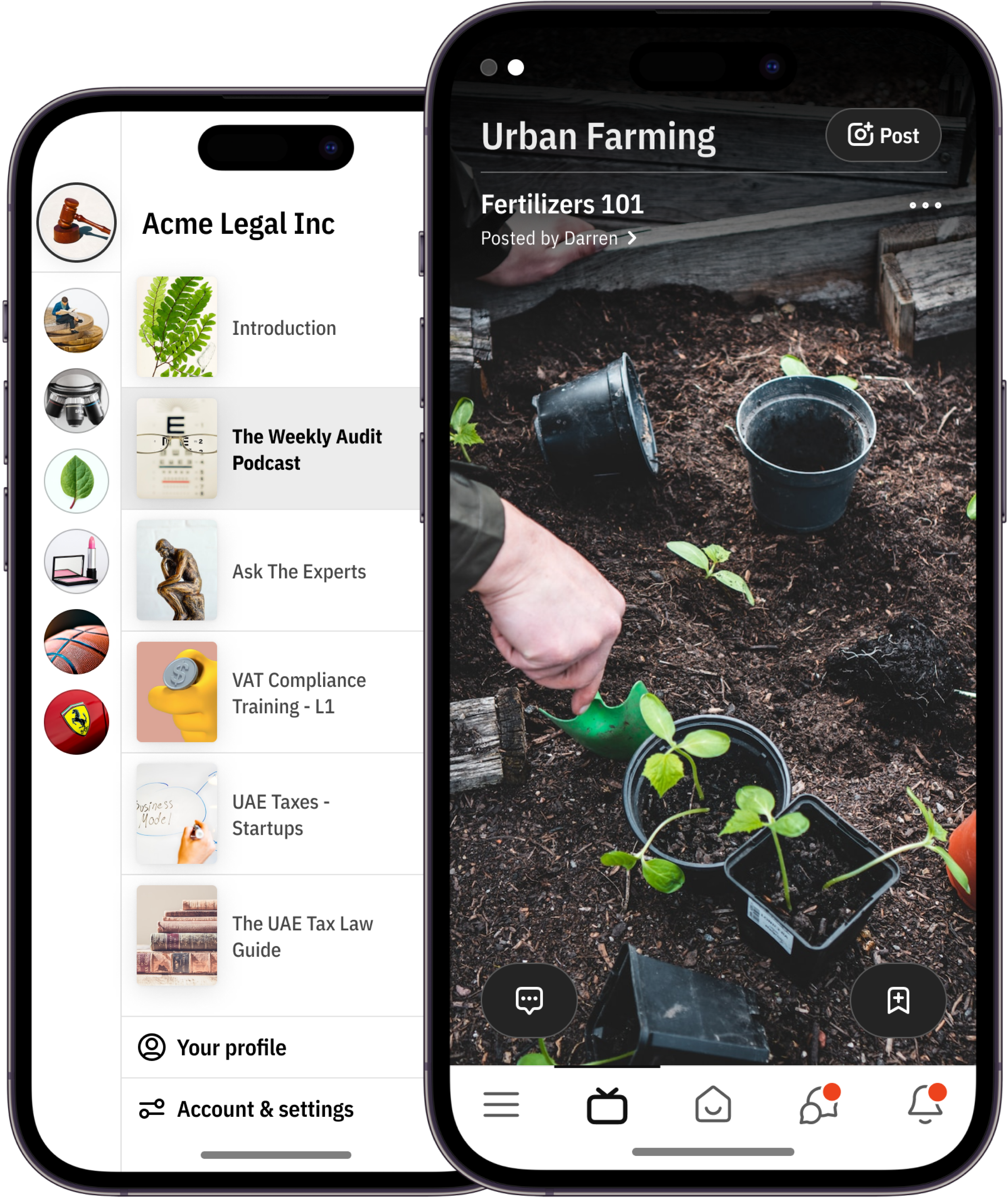 Redesigned mobile feed — familiar swipe patterns, channel navigation, and progressive content loading